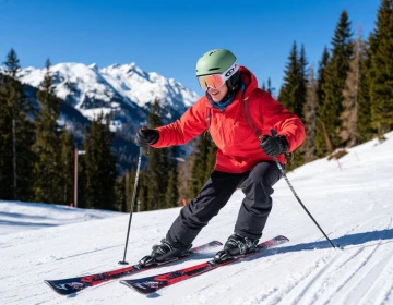 Как впервые встать на горные лыжи: пошаговая инструкция для начинающих